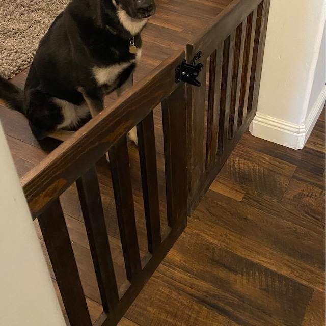 Wooden Baby Gate Or Pet Gate Custom Made With Reclaimed Wood.