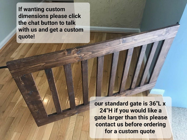 Wooden Baby Gate Or Pet Gate Custom Made With Reclaimed Wood.